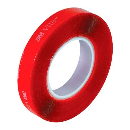 Box Packaging 3M 4905 Double Sided VHB Acrylic Foam Tape 1/2" x 5 Yds. 20 Mil Clear VHB490512R